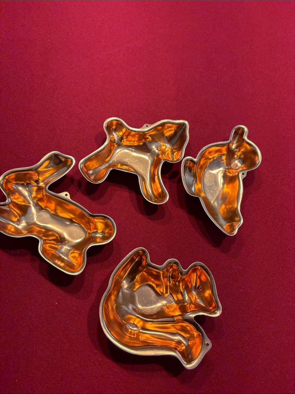 Copper Small Pet Animal Mold Set - Shiny Copper Finish - Picture 2 of 6